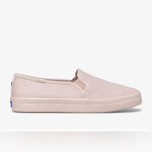 Kate Spade x Keds Double Decker Pink Sparkle Slip On